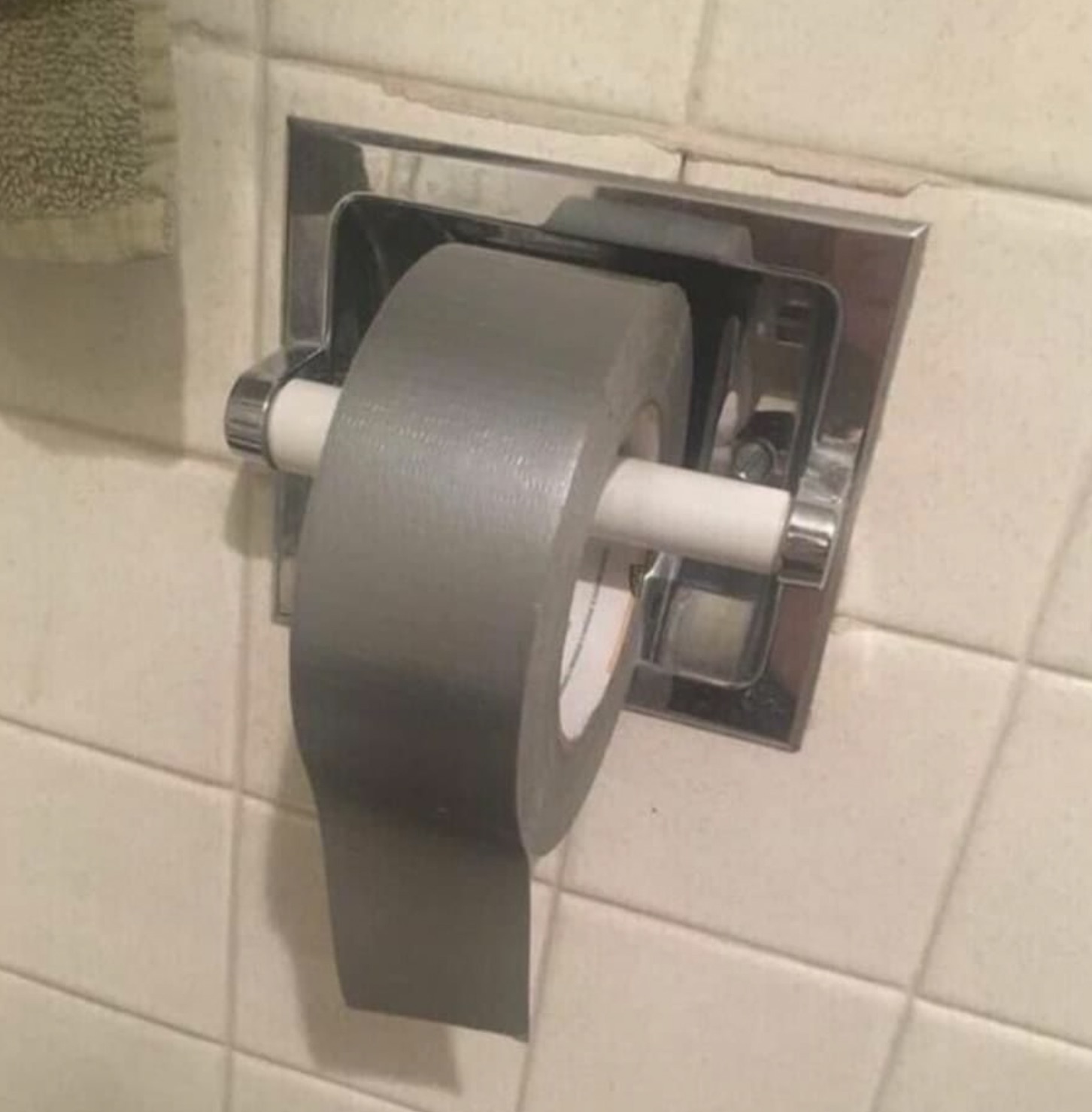 duct tape toilet paper